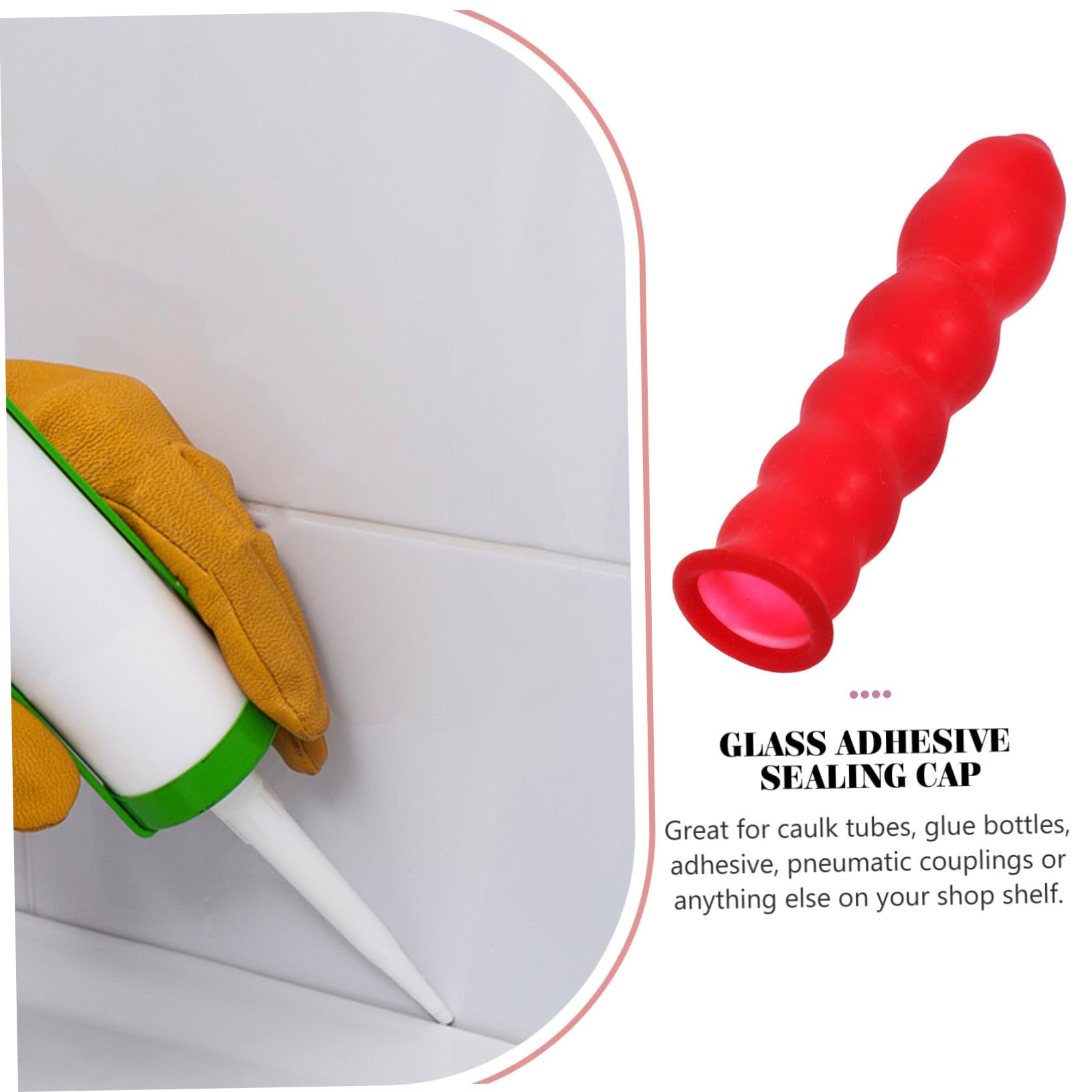 Mobestech 480piezas Para Sellador De Calafateo Caps De y Protección Para Tubos De Adhesivo Reutilizables y Fáciles De Usar