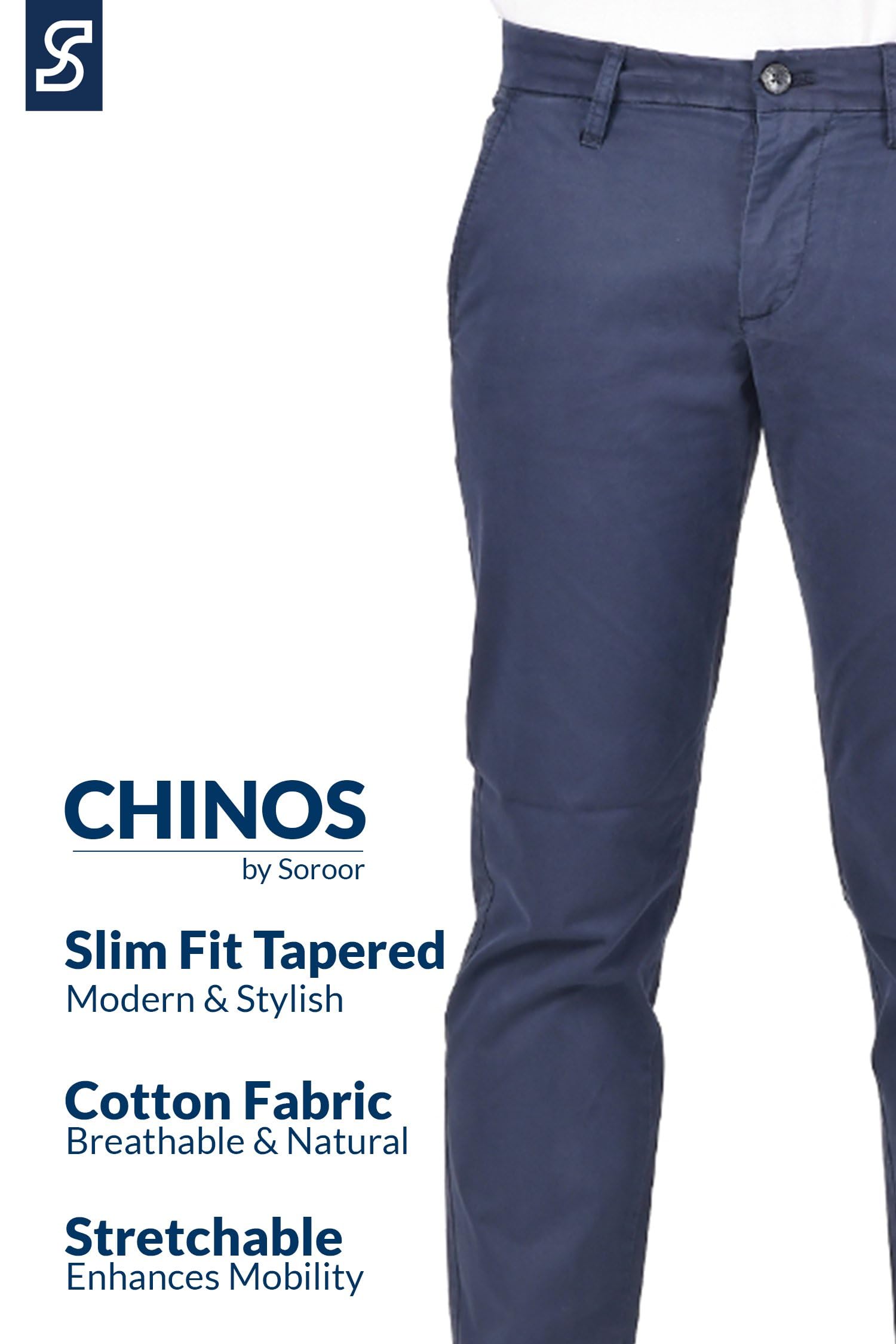 Soroor Sormils Pantalones Informales para Hombre