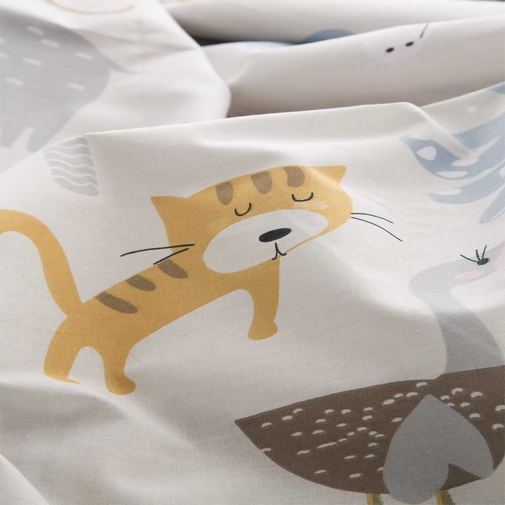 COTTON ARTean Saco nordico con Relleno SALBURUA Cama 90 x 190. Saco Unido a la Bajera con Cremallera. con Relleno nórdico.