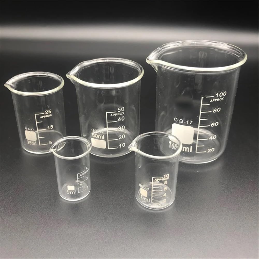 Labor-Sets mit Bechergläsern, 5, 10, 25, 50, 100, 150, 200, 250, 300, 400, 500, 800, 1000 ml(Set-9)