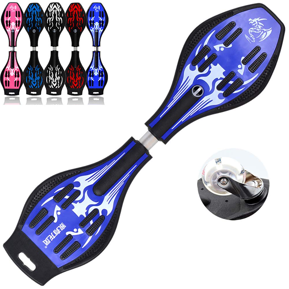 Mini Cruiser Complete Skateboard Vitality Board for Kids Two Wheel Beginner Adult Flash Youth Longboard 87cm Blue