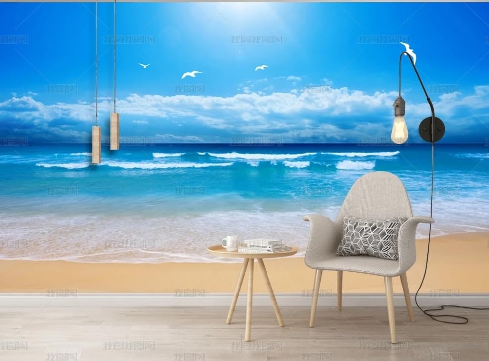 Papier peint intissé paysage de plage grand format salon