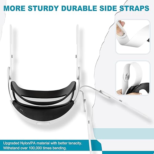 Miniatura 5 de Hurra Head Strap with Battery for Oculus Quest 2, 10000mAh Fast Charging Battery Pack Extend 8H Playtime, Counter Balance Adjustable Elite Strap