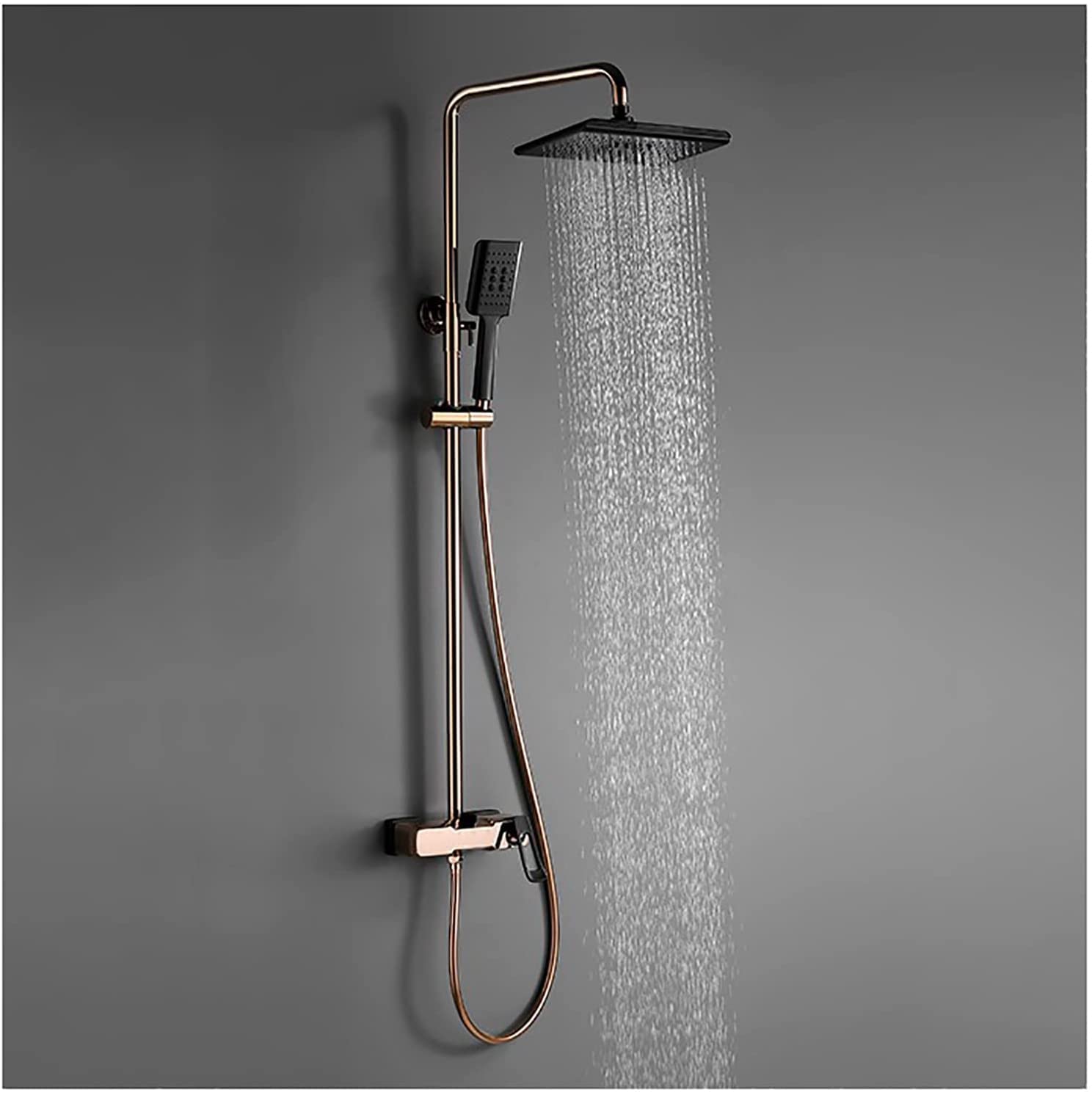 Système de douche LWX contre le calcaire : tête et tuyau de douche durables