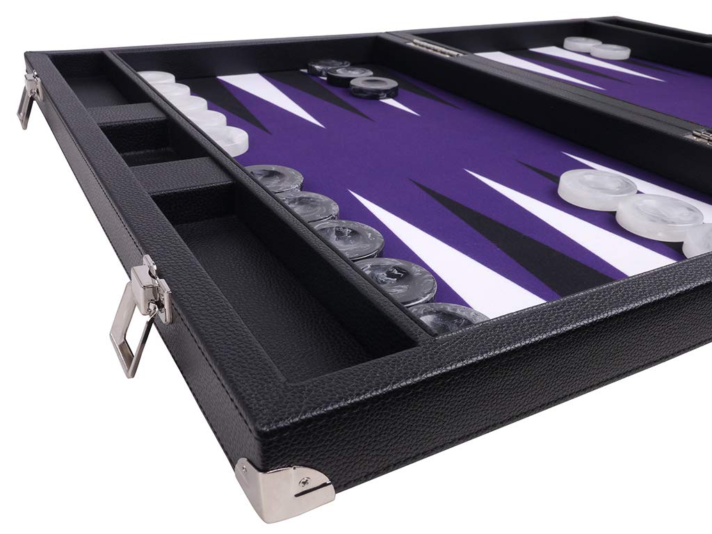 Jeu de Backgammon Tournoi 53 x 73 cm Violet – Wycliffe Brothers