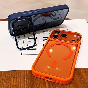 iPhone17 Pro Max用カメラブラケットケースリストストラップレンズフィルムカバー(iPhone17 Pro Max/オレンジGS対応)