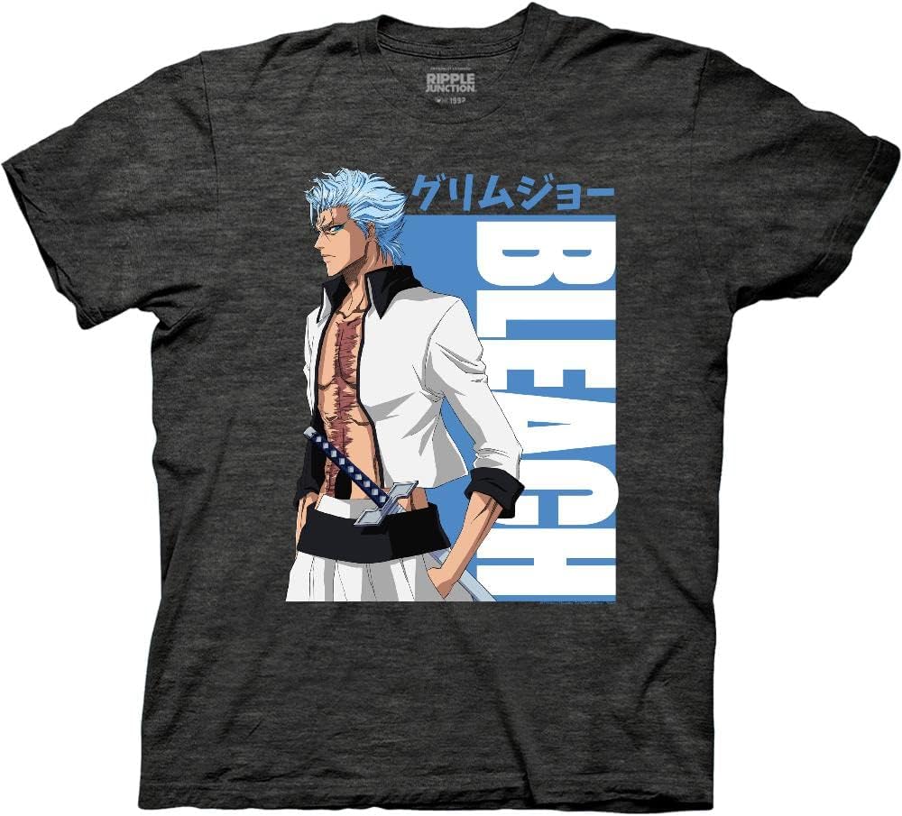 Ripple Junction Bleach Grimmmjow Logo Adult Anime T-Shirt Officially Licensed