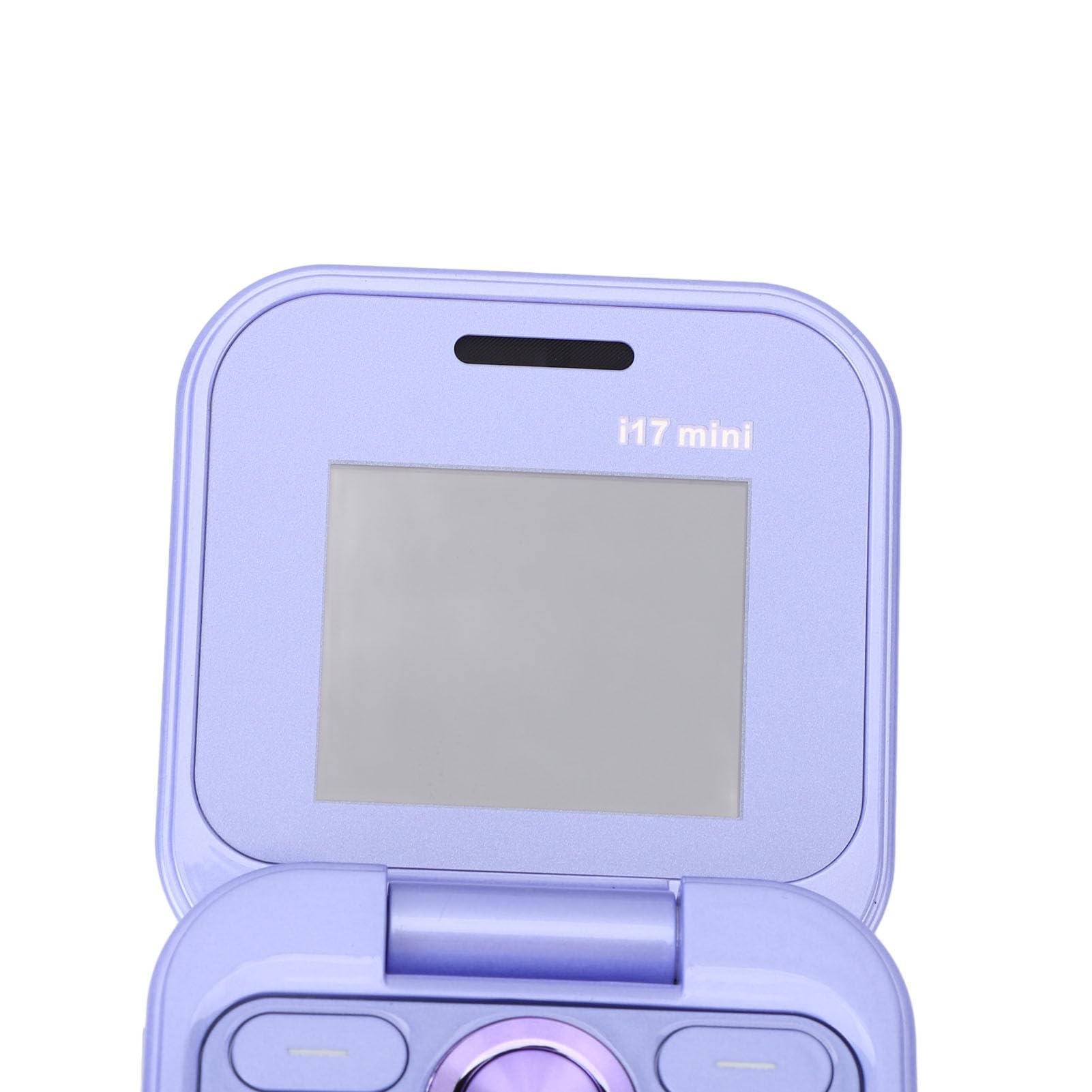 Bewinner El Teléfono Celular Más Pequeño con Tapa: Nano SIM Dual, Radio FM, Reproductor Multimedia 2G, Linterna LED, Cámara Trasera HD, Cordón para Personas Mayores (Violeta)