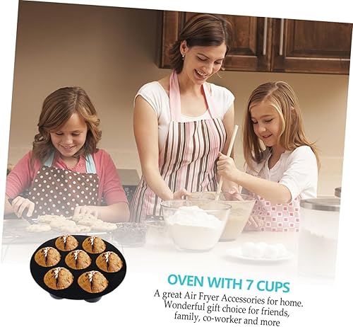 Miniatura 2 de DECHOUS 4 piezas de taza de silicona para tartas, freidora de aire, moldes de silicona, moldes para panecillos, tazas de magdalenas de silicona,