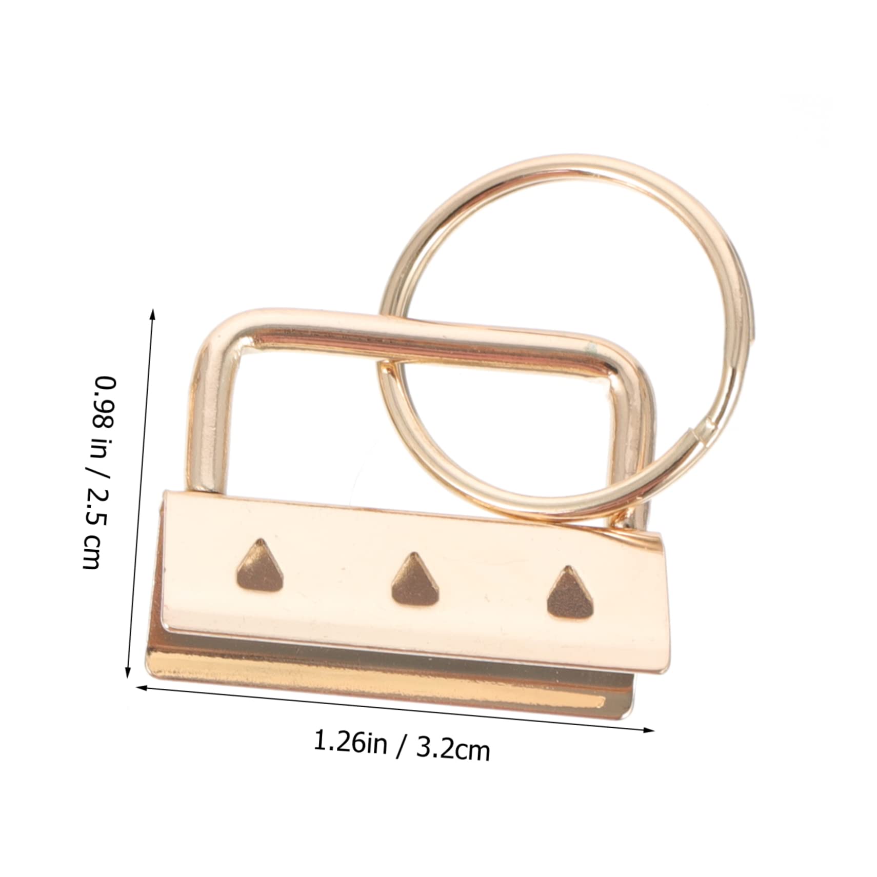 Healeved 5pcs Metal Buckle Clasps Lightweight for Handbag Strap End Fastening DIY