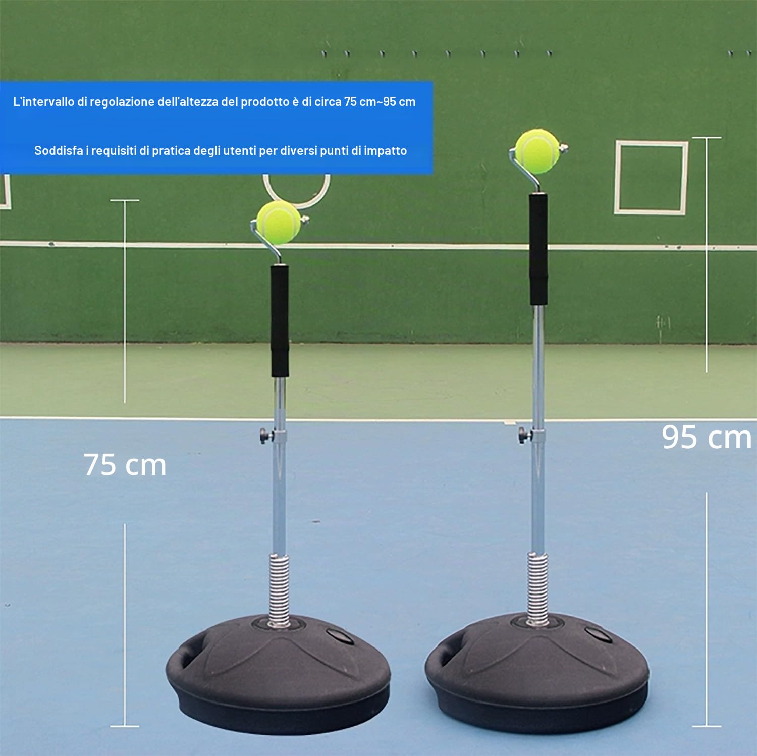 Rimbalzo per allenamento da tennis – Migliora il tuo gioco con questo attrezzo per l'allenamento del tennis per bambini e adulti principianti
