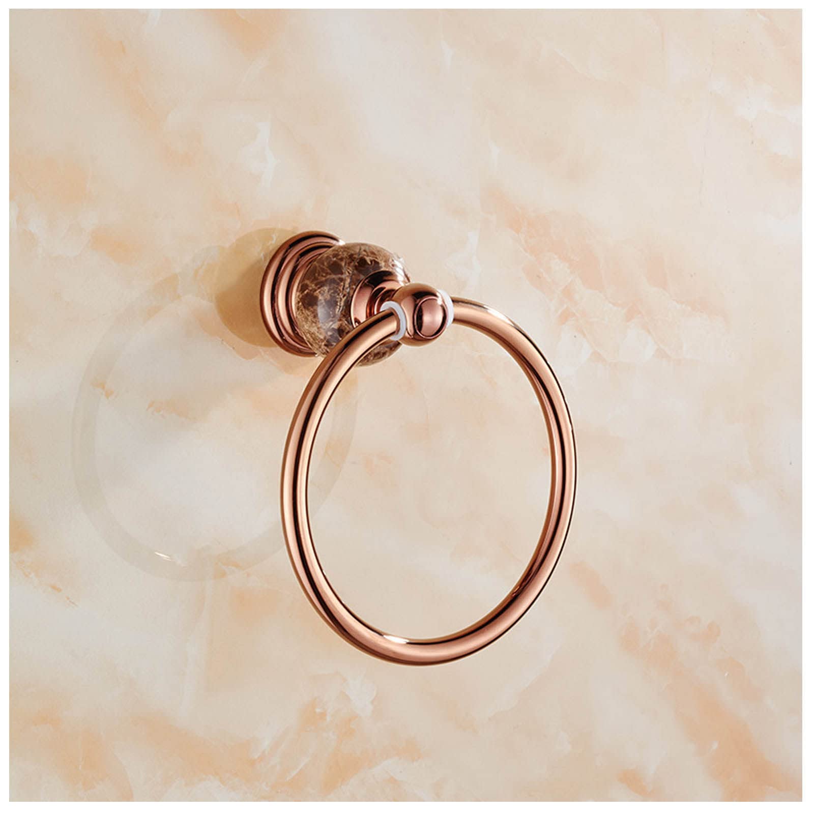 Rose Gold Towel Ring, Antique Hand Towel Holder For Bathroom Wall Mounted,Sus304 Stainless Steel Bathroom Towel Rack,Round Towel Hanger For Bathroom,Kitchen Bath Towel Holder Hangers Wall Mount