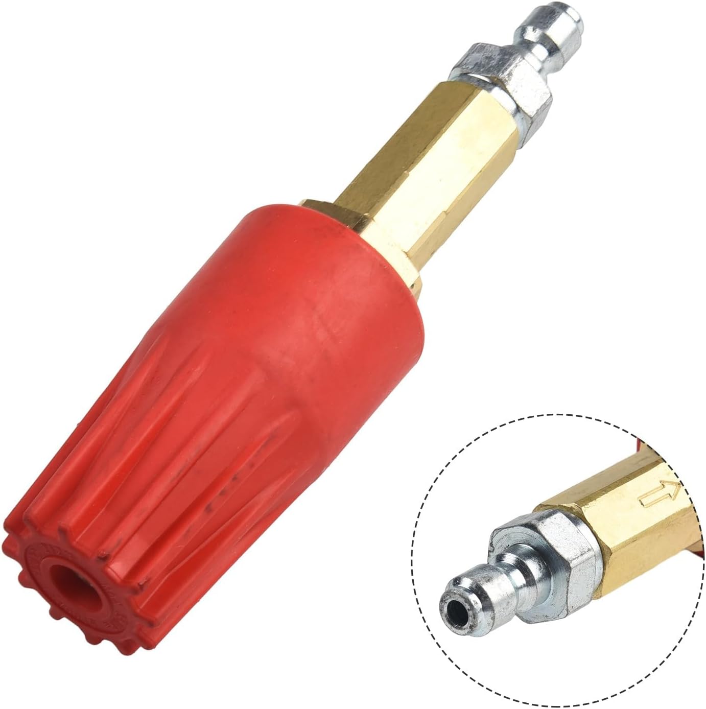 Rotating for Turbo Nozzle for 5100 PSI Pressure Washer Heavy Duty Cleaning Accessory 1/4 Male Quick Connect Inlet