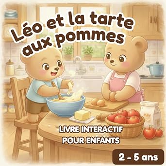 Éditions Indépendantes Léo et la tarte aux pommes : Livre interactif pour enfants 2–5 ans