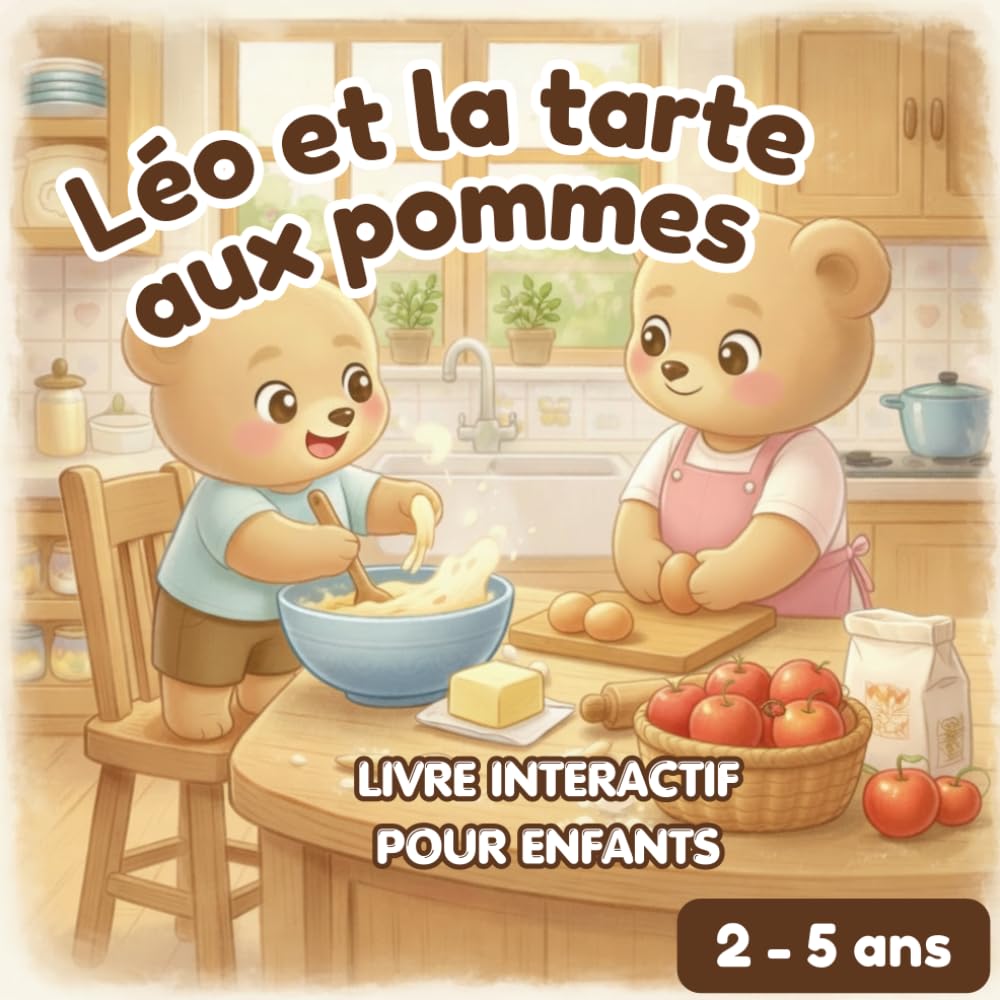 Léo et la tarte aux pommes: Livre interactif pour enfants 2–5 ans avec cherche-et-trouve, activités et coloriage | Une histoire amusante pour ... Ours et autres histoires pour tout petits)