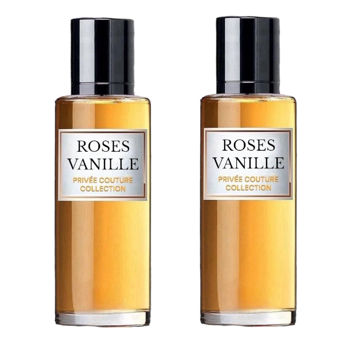 2X ROSES VANILLE - Eau De Parfum | Long Lasting - Privee Counture Collection | Mini Travel size 30 ML perfume - High Concentration (PACK OF 2 - ROSES VANILLE)