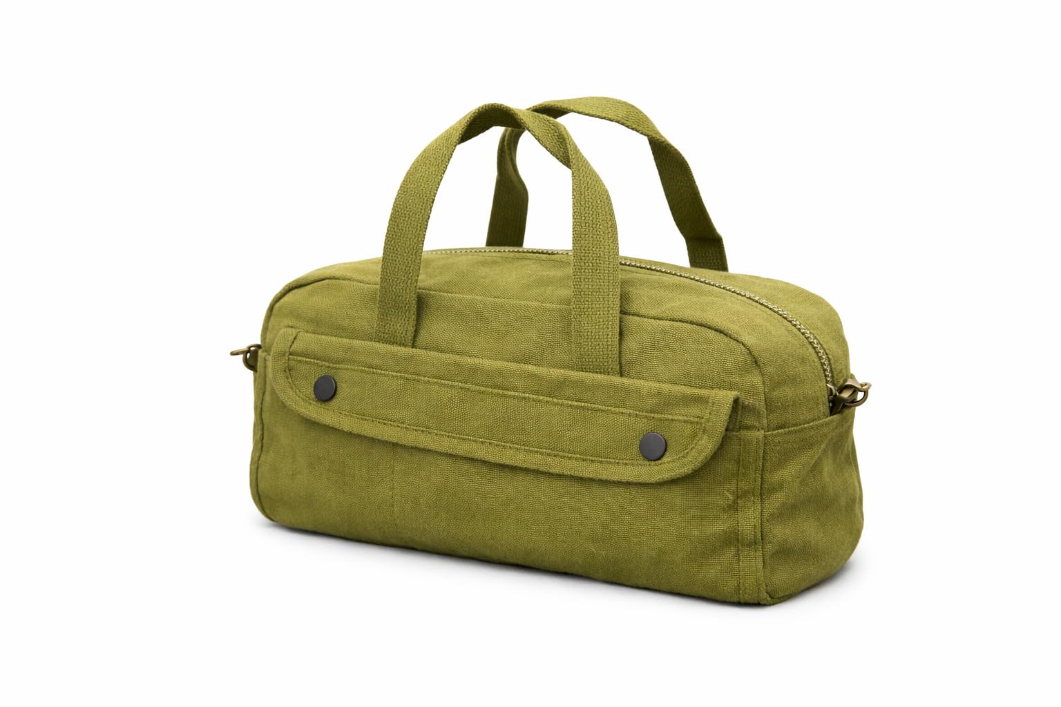 Army Surplus Heavy Duty Canvas Tool Bag | Strong Zipped Tool Kit Storage Hand Carry Case | Rugged Multi-Purpose Worksite Tools & Equipment Organiser (Green)