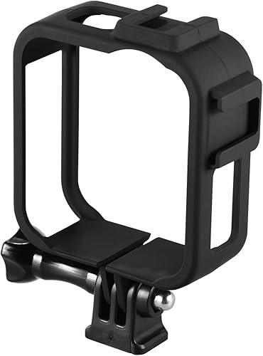 Miniatura 9 de Andoer Funda de cámara de acción para cámara de plástico con marco protector de carcasa de vlog con soportes dobles de zapata fría para cámara