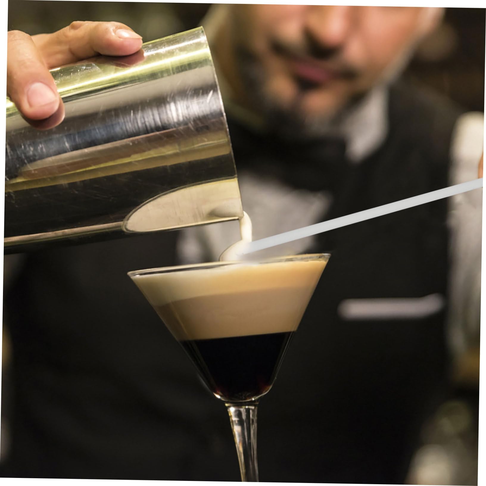 Gatuida 36 Pz Di Agitatore Trasparente Asta Di Agitazione Chimica Agitatori Per Cocktail Bastoncino Da Cocktail Miscelazione Liquida Mescolando Bicchiere Riutilizzabile
