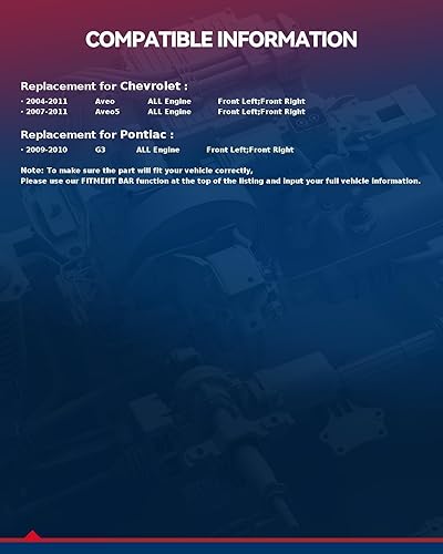 Miniatura 45 de KAX Puntales delanteros para 2001 2002 2003 2004 2005 2006 2007 2008 2009 2010 PT Cruiser amortiguadores delanteros rápidos montaje completo