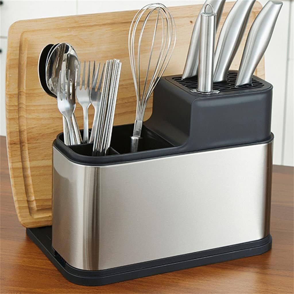 Soporte para tabla de cortar de acero inoxidable, estante de almacenamiento para encimera de cocina sin taladrar para ahorrar espacio