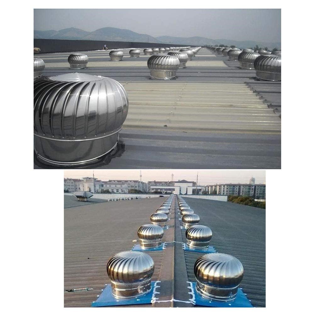 Acero Inoxidable 304 sombrerete de chimeneantilluviajustable Spinner para Roofs & Farms 500MM (300MM) Ventilat & Flujo de Aire Solut para óptimo Rendimiento