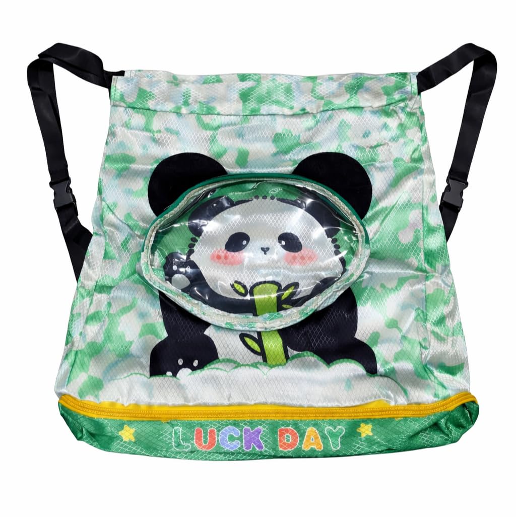 Kids Fully Waterproof Panda Drawstring Bag | Cute Cartoon Swim Bag for Boys & Girls | Lightweight Water-Resistant School, Picnic, Water Park & Beach Bag for Children-image-9