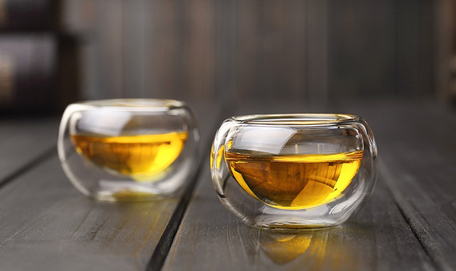 Trasparente a doppia parete bicchieri tazze di Caffè Espresso resistente al calore doppio strato tè tazza 50ml, Set di 10