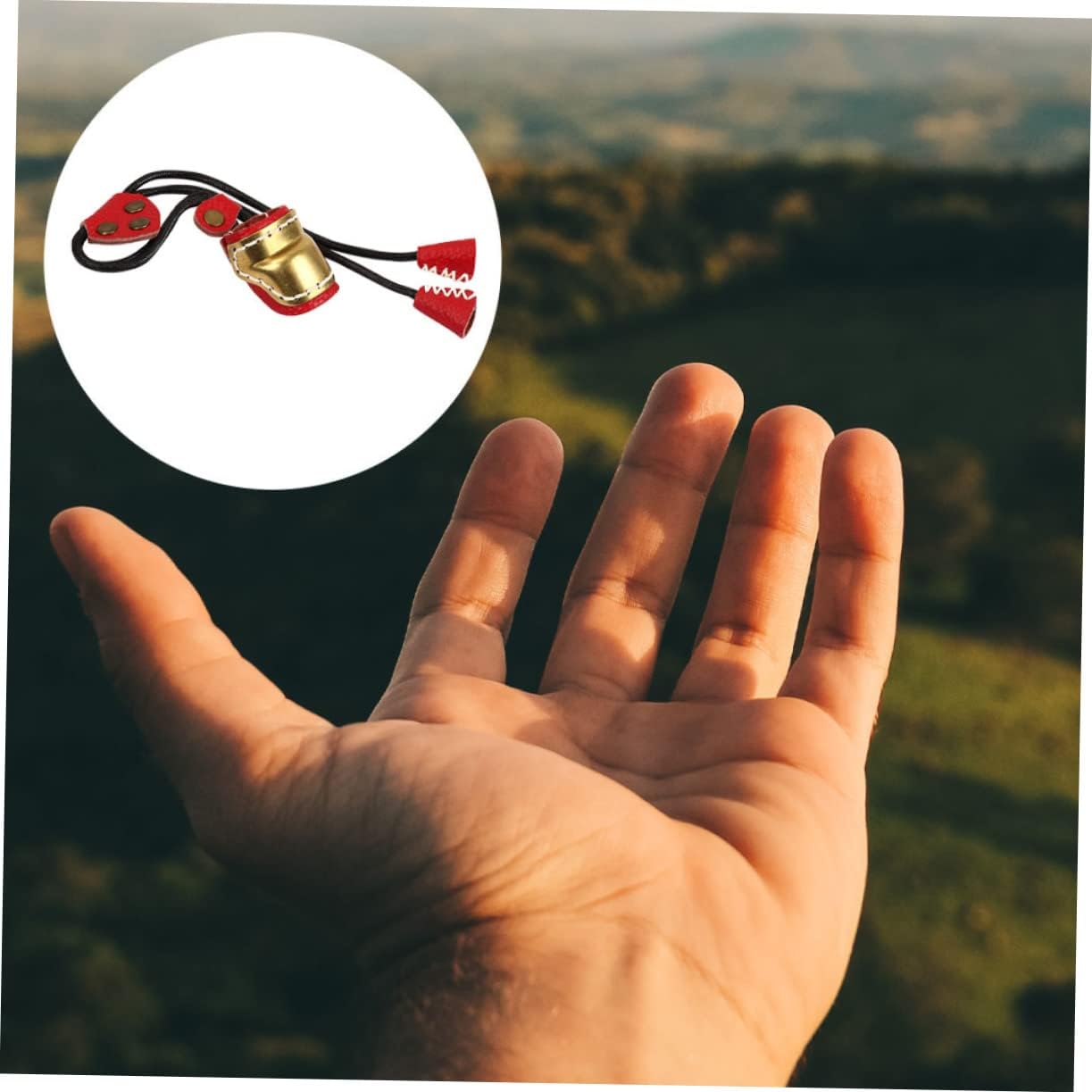 BESPORTBLE 2pcs Guard Sleeve Bow Fingers Outdoor Cover Finger Protection Right Archery Copper for Shooting