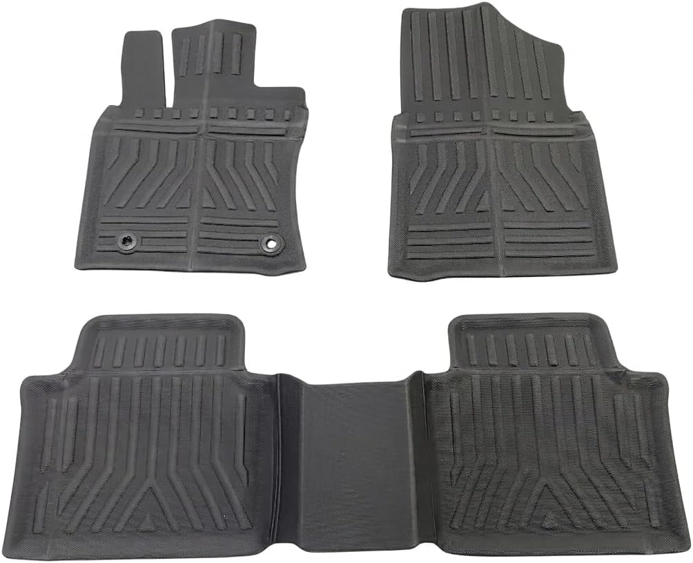 3-Piece XPE Floor Liners for Toyota Camry FWD 2018-2024 8th Gen - Front & Rear Row Mats, Flexible All-Weather Carpet Covers for Daily Commutes and Weekend Driving - Not for AWD or Hybrid Trims