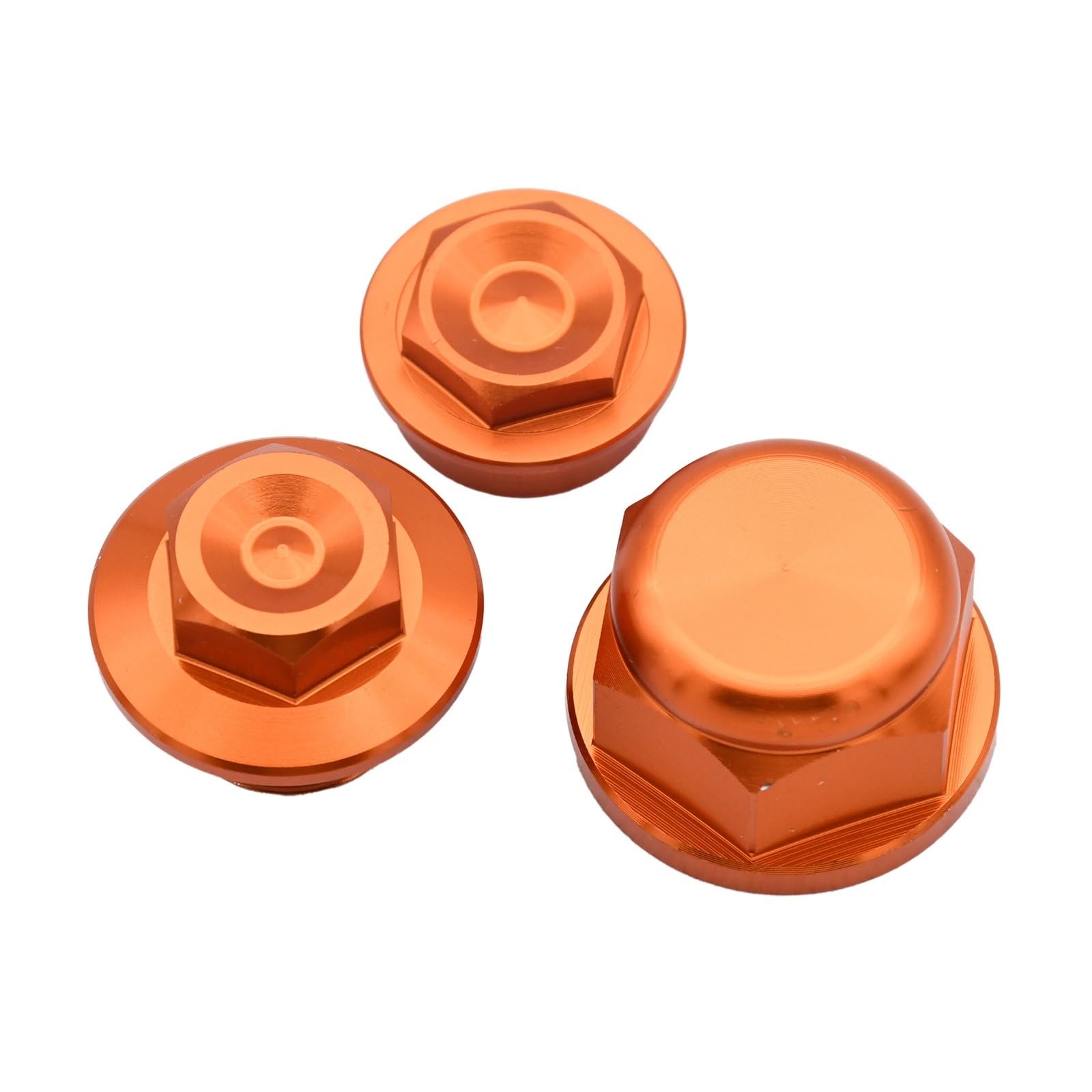 Bremsscheibenschutz Fit Für EXC EXCF XC XCF XCW SX SXF 85-530 2022 Vorderrad Kontermutter Bolzen Hintere Kettenspanner Radachse Mutter Cocer Bremsscheiben Abdeckungen(Orange Front Nut)
