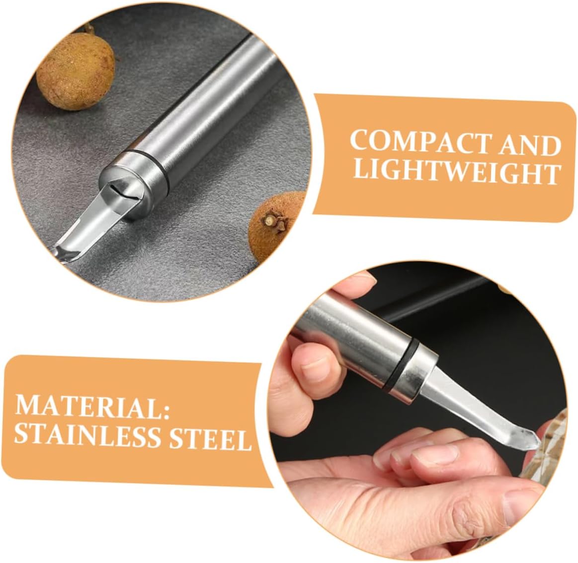 Stainless Steel Shrimp Deveiner Tool Core Remover Multi-function Kitchen Gadget for Longan Lychee image 3