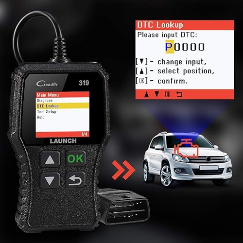 Miniatura 6 de LAUNCH Lector de código del motor de la comprobación del escáner CR319 de OBD2 con las funciones completas de OBD2
