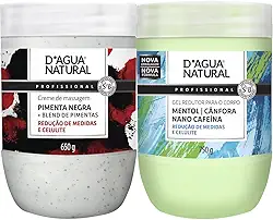 KIT PIMENTA NEGRA + GEL REDUTOR CRIOTERÁPICO DÁGUA NATURAL