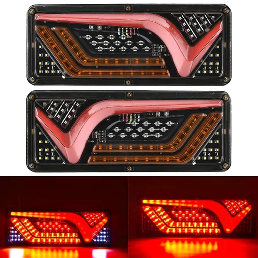 トラック　シーケンシャル　テールランプ　24V Amazon | X-STYLE トラック テールランプ 24V LED 3色 常時点灯