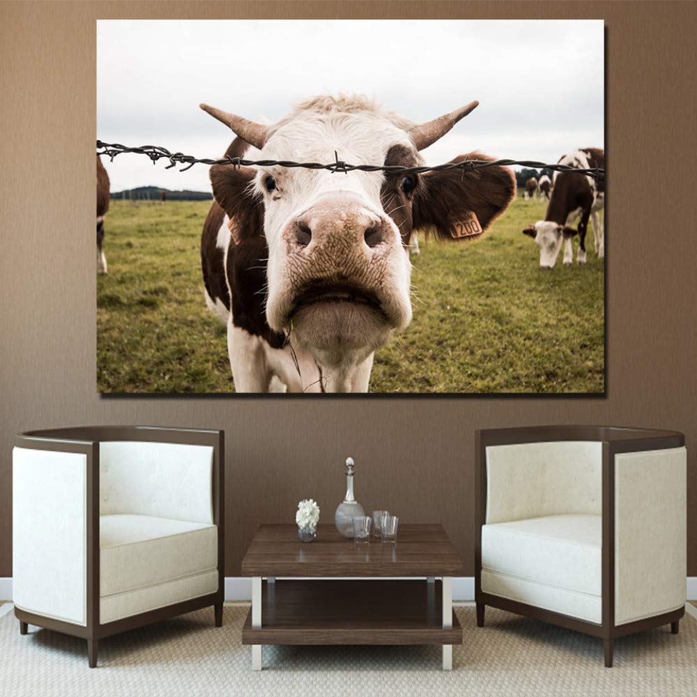 GJQFJBS Canvas Print Wall Painting Animal Leopard Eye Painting Decoration Poster Living Room Home Art A3 60x90cm