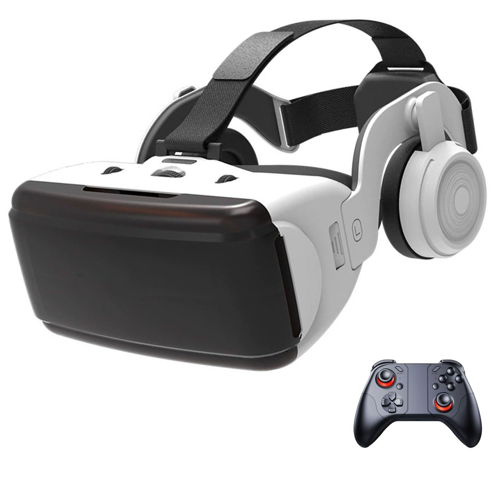 Gafas 3D de Realidad Virtual, Gafas VR, 3D VR Gafas de Realidad Virtual, Gafas 3D VR para Smartphone, Compatible 4.7-7.2 Inch' Smartphone Amplia compatibilidad por Android/iOS(C)