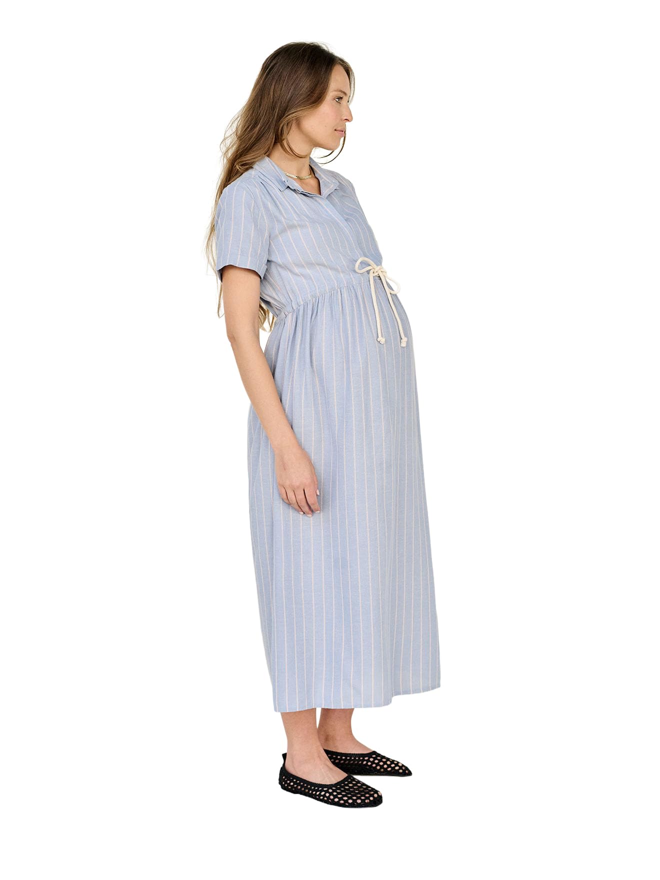 ENVIE DE FRAISE Robe Longue Grossesse et Allaitement Lin