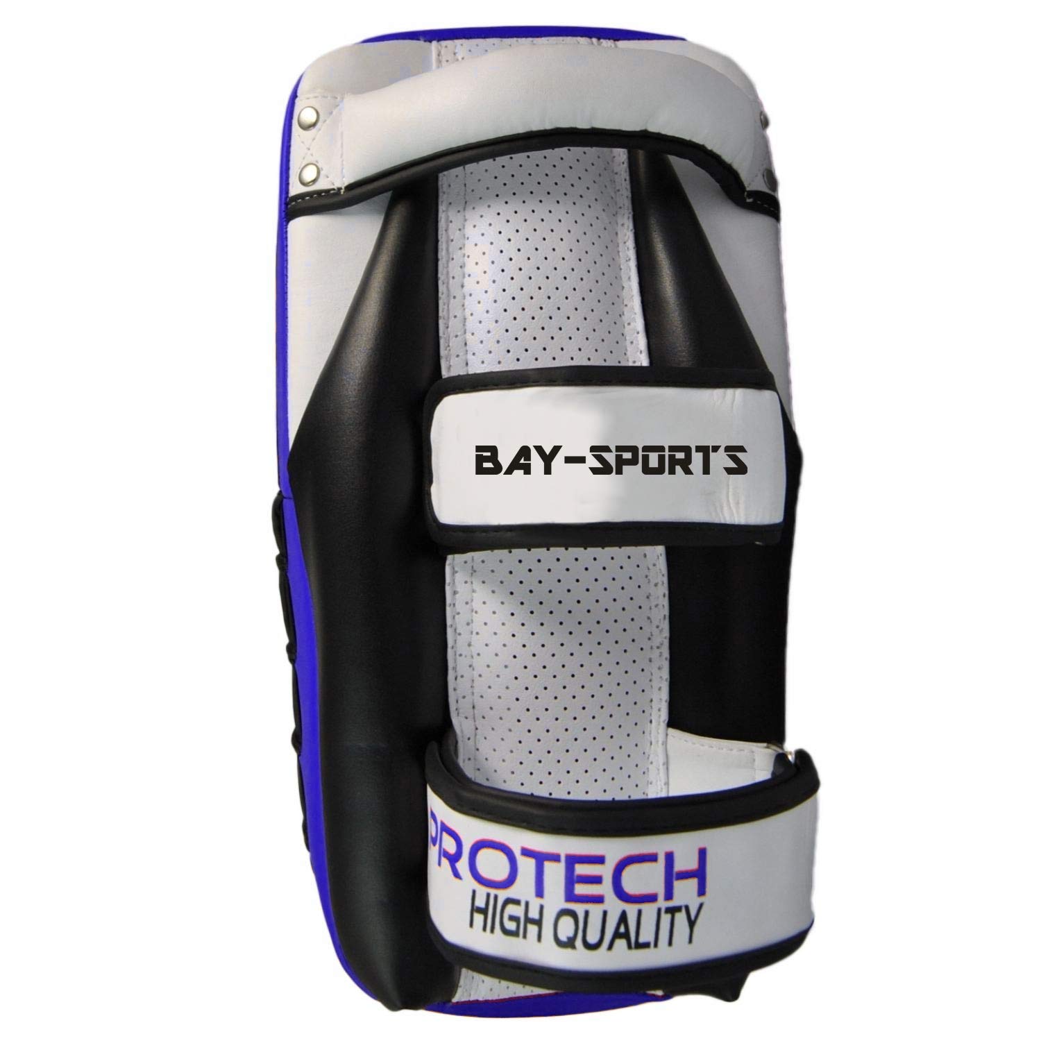 BAY LEDER PRO TECH Arm-Pratzen, Handpratzen, Armschlagpolster, vorgekrümmt, schwarz, Pratzen, krumm, Schlagpolster Schlagkissen Trainerpratzen Kickboxen, Muay Thai Thaiboxen MMA Handschlagpolster