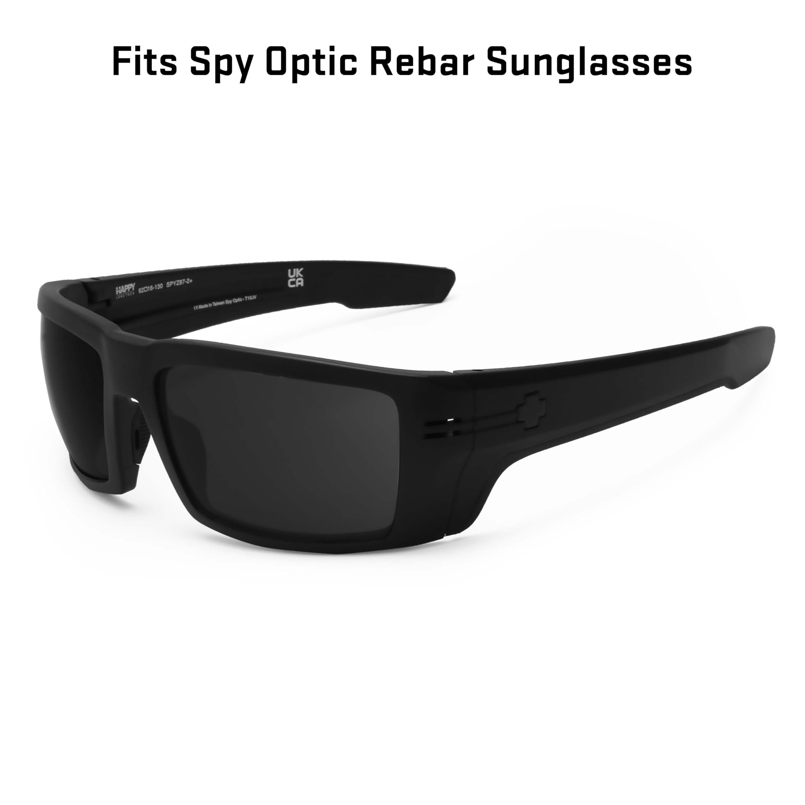 REVANT Lenti di ricambio compatibili con Spy Optic Rebar | Polarizzato disponibile, Protezione UV 100%, Resistente a urti e graffi, Vestibilità precisa, Correzione ottica