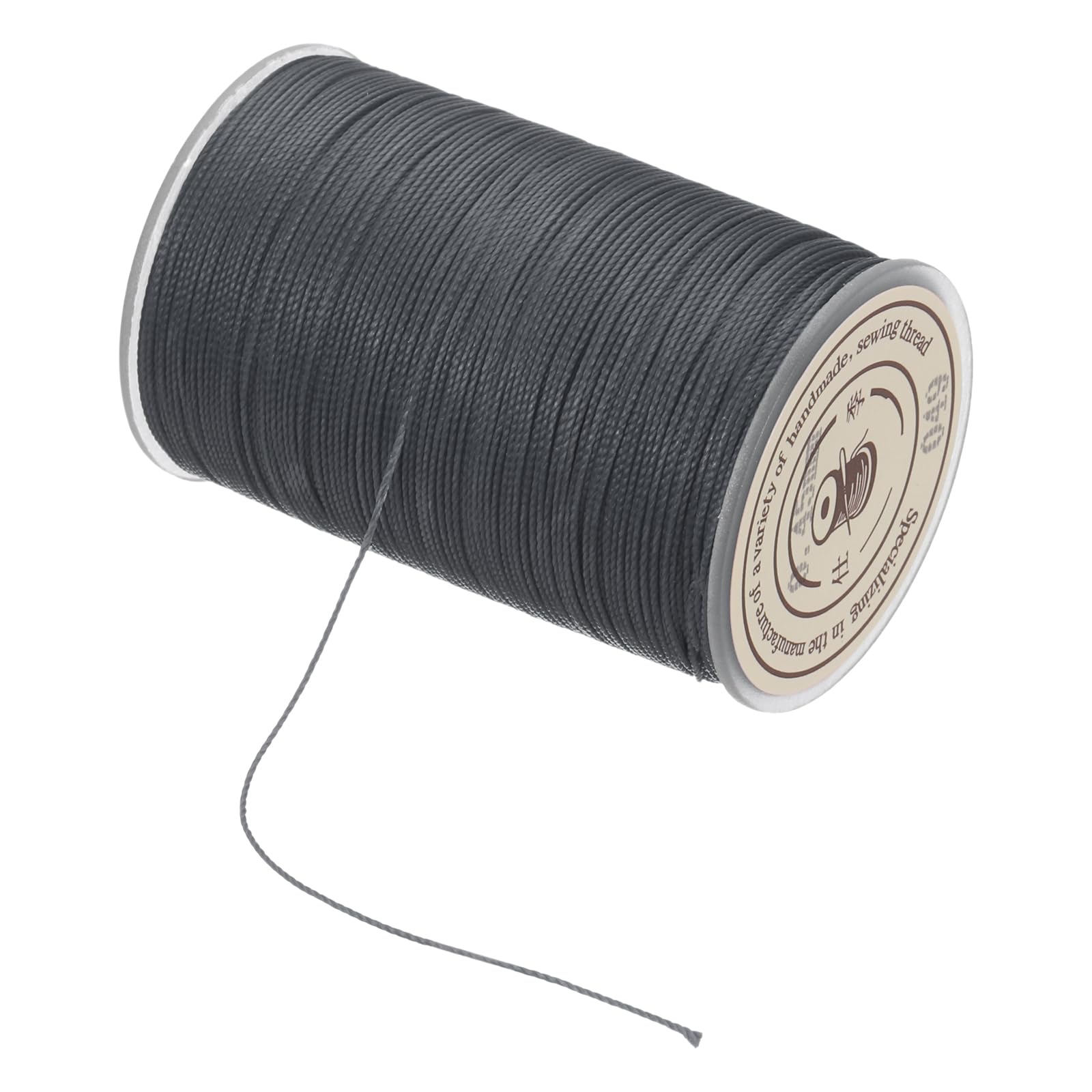 sourcing map Waxed Cord 0.45mm Waxed Thread 87 Yard, Dark Grey — image 1