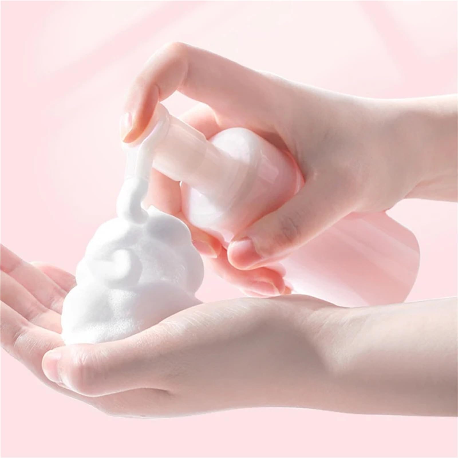 8PCS 150 Bottiglia di Schiuma Portatile Mousse Detergente Bottiglie Riutilizzabili Vuote Con Copertura Antipolvere Pompa Sapone Conico in PET per Shampoo, Cucina, Bagno