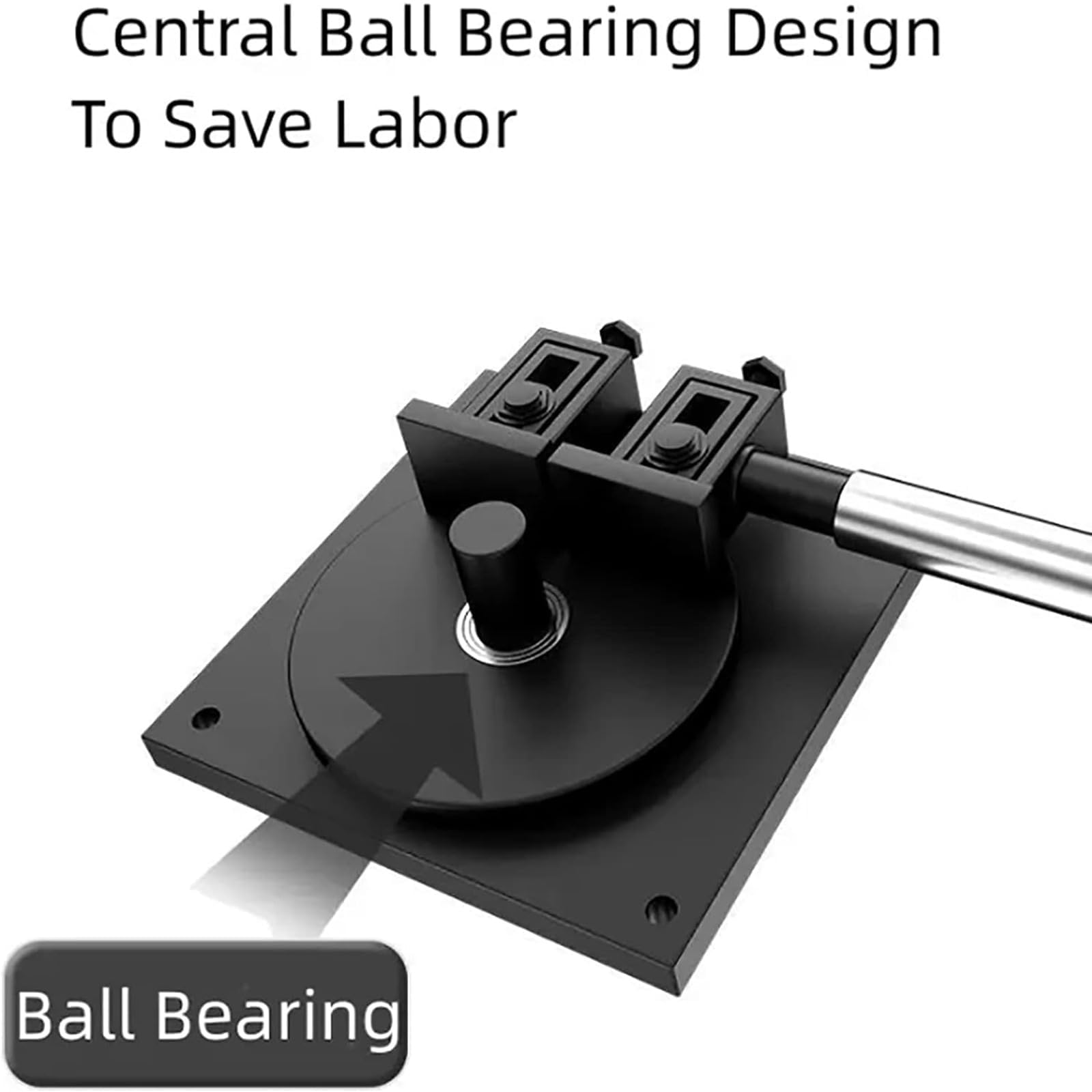 Dobladora manual de barras de refuerzo de 1 a 14 mm, dobladora de acero con disco de rodamiento, curva de 180°, herramienta de construcción portátil