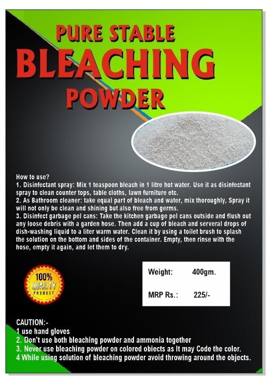 See full amazon price history chart for Bleaching Powder for Water Disinfection | Toilet Cleaner | Floor Cleaner | Overhead Tank Cleaner | All Purpose Cleaning Powder to Kill Fungus, Germs & Bacteria Bleaching Powder for Water Disinfection | Toilet Cleaner | Floor Cleaner | Overhead Tank Cleaner | All Purpose Cleaning Powder to Kill Fungus, Germs & Bacteria (B0D92186H5) Amazon Price History, Amazon Price Tracker
