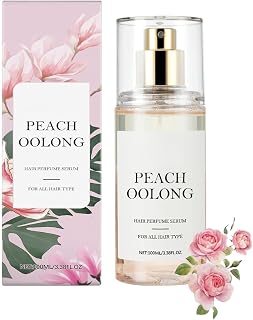 Hair Perfume, Pheromone Perfume for Women, Hair Fragrance Oil,Nourishing and Hydrating Hairs Shine Spray, Portable Hydrating100ML/3.38 fl.oz (Peach Oolong)