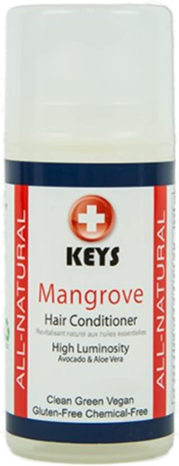 Keys Mangrove Vegan, All Natural, Gluten Free, Chemical-Free Hydrating Cream Hair Conditioner and Leave-in Styler with Brassica Oil for All Hair Types, No Silicone, No Dimethicones, 7.9 ounces