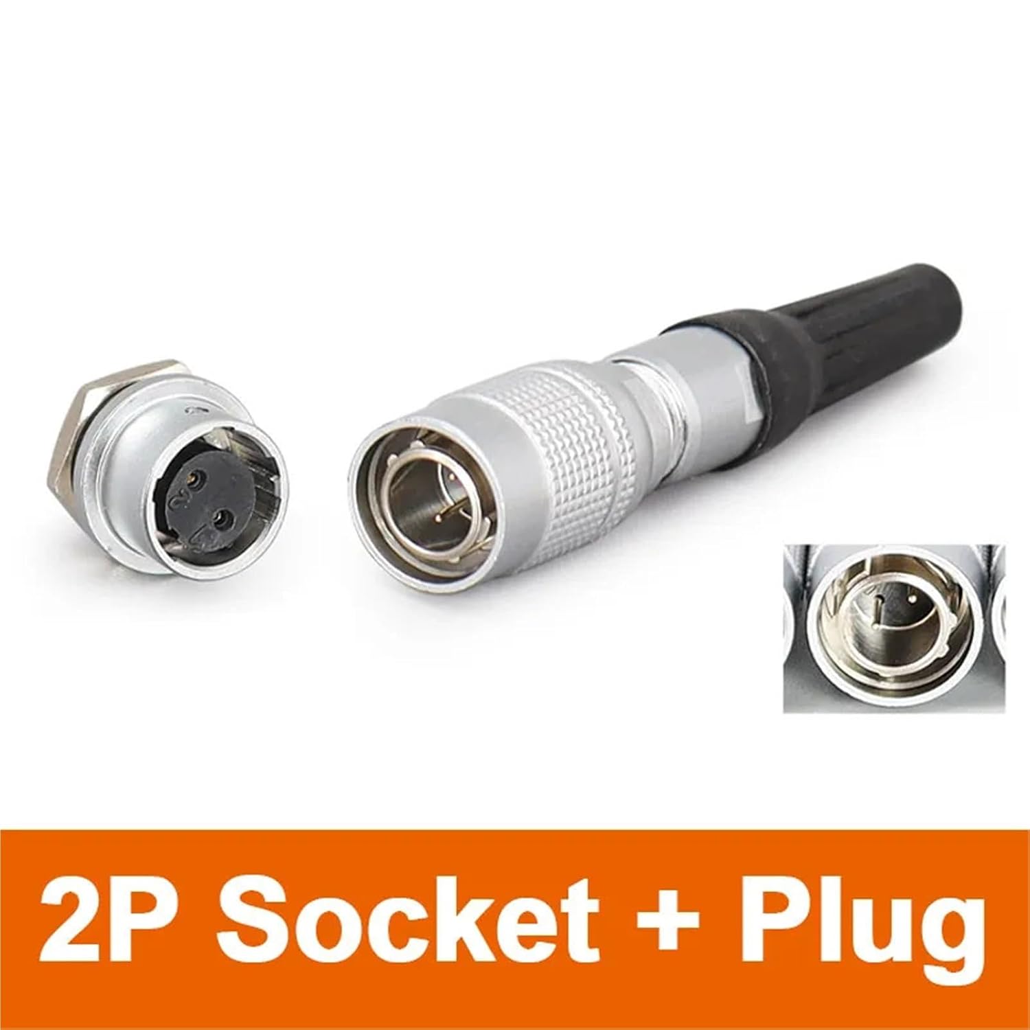 YC8 Mini Circular Connectors 8mm 2Pin 3pin 4pin 5pin 6pin 7pin Sensor Connector 1Pcs(2 Pin)