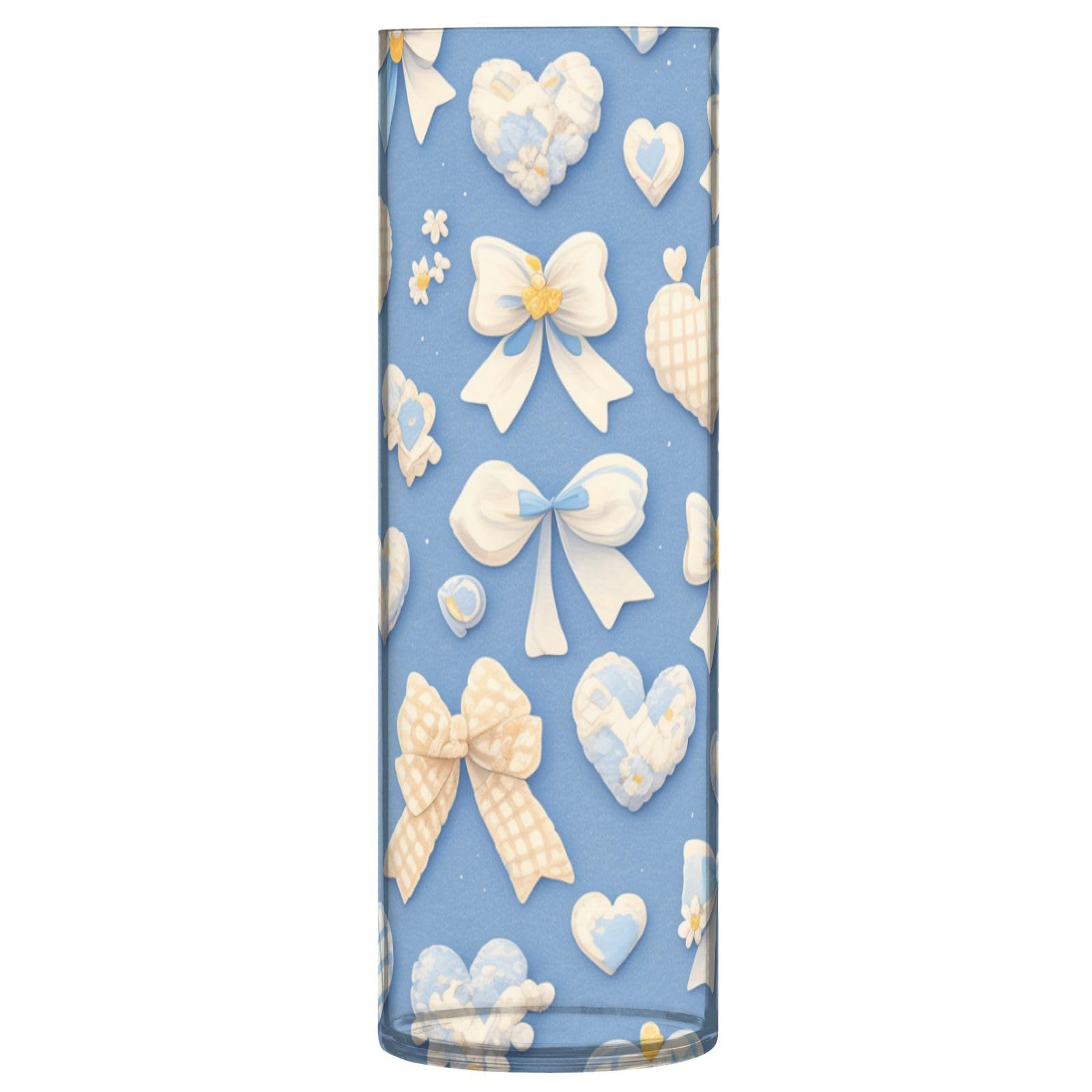 Vase en plastique bleu clair idéal pour la décoration de table de salon fleurie