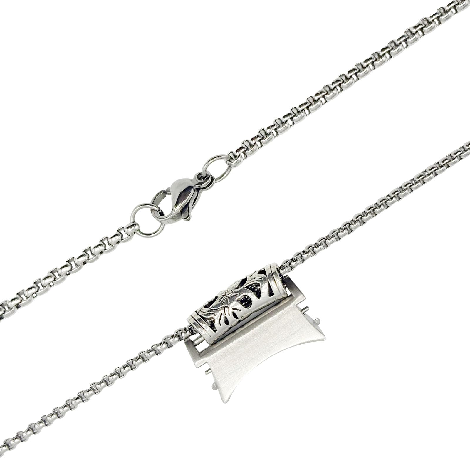 HMLXSH Necklace Compatible with Samsung Galaxy Watch 7 6 5 4 FE 40mm 44mm/6 Classic 43mm 47mm/4 Classic 42mm 46mm/5 Pro 45mm,No Gap Pendant Adapter Clip for Samsung Watch Fob (Samsung watch necklace)