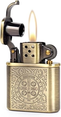 Encendedor con brazo elevador estilo antiguo Constantine tallado en bronce